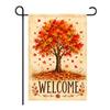 Durable Ornaments for Office Stacked Pumpkin Garden Flag, Burlap Look Fall Outdoor Decor, Festive Party Supplies Home Double Sided Holiday Yard