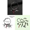 Solo Leveling Schmuckherstellungs-Set mit Metallanhängern für Unisex DIY Armbänder