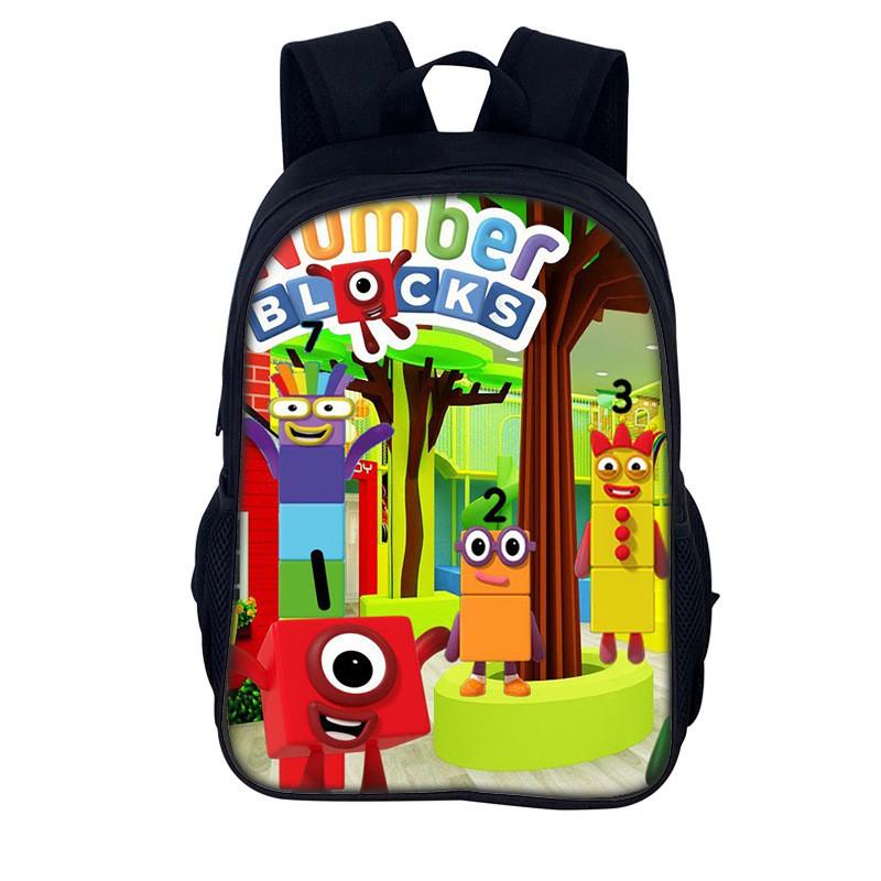 Numberblocks Digitální Číselné Bloky Batoh Pro Děti Školní Úložný Prostor A Vzdělávání