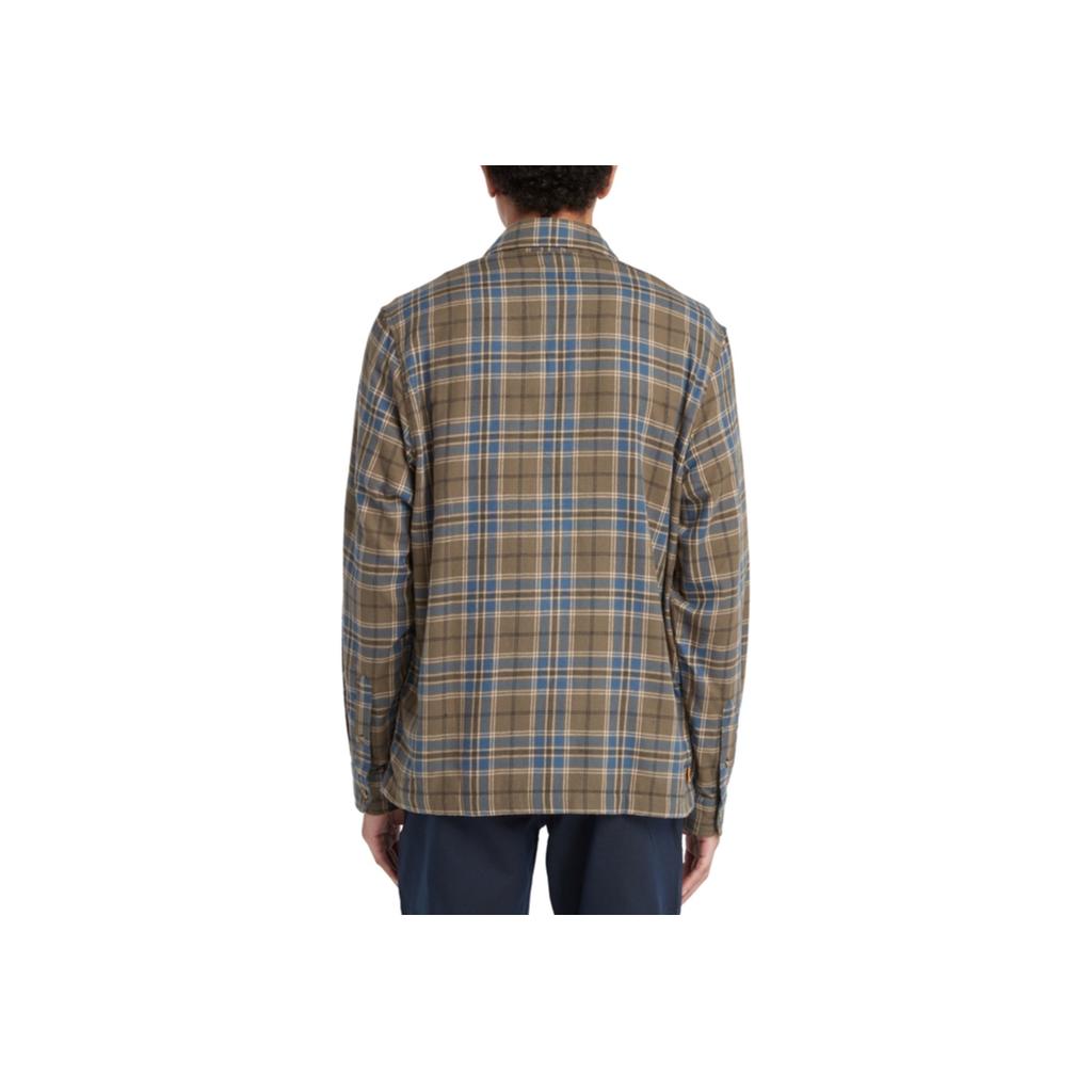 Timberland Plaid Print Casual Outdoor Comfortable Durable Breathable Long Sleeve Shirt Men shirts Blue Green A6P8S-J20