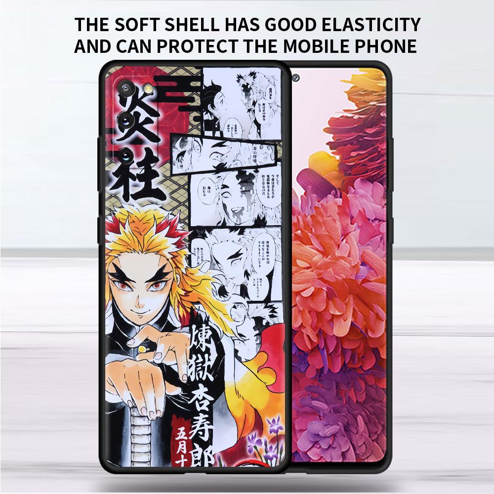 Mjukt Fodral För Samsung Galaxy Note 20 Ultra 10 Plus Lite A50 A70 A20 A40 A20e 9 8 A60 A10e Mobilskal Anime Demon Slayer Kimetsu