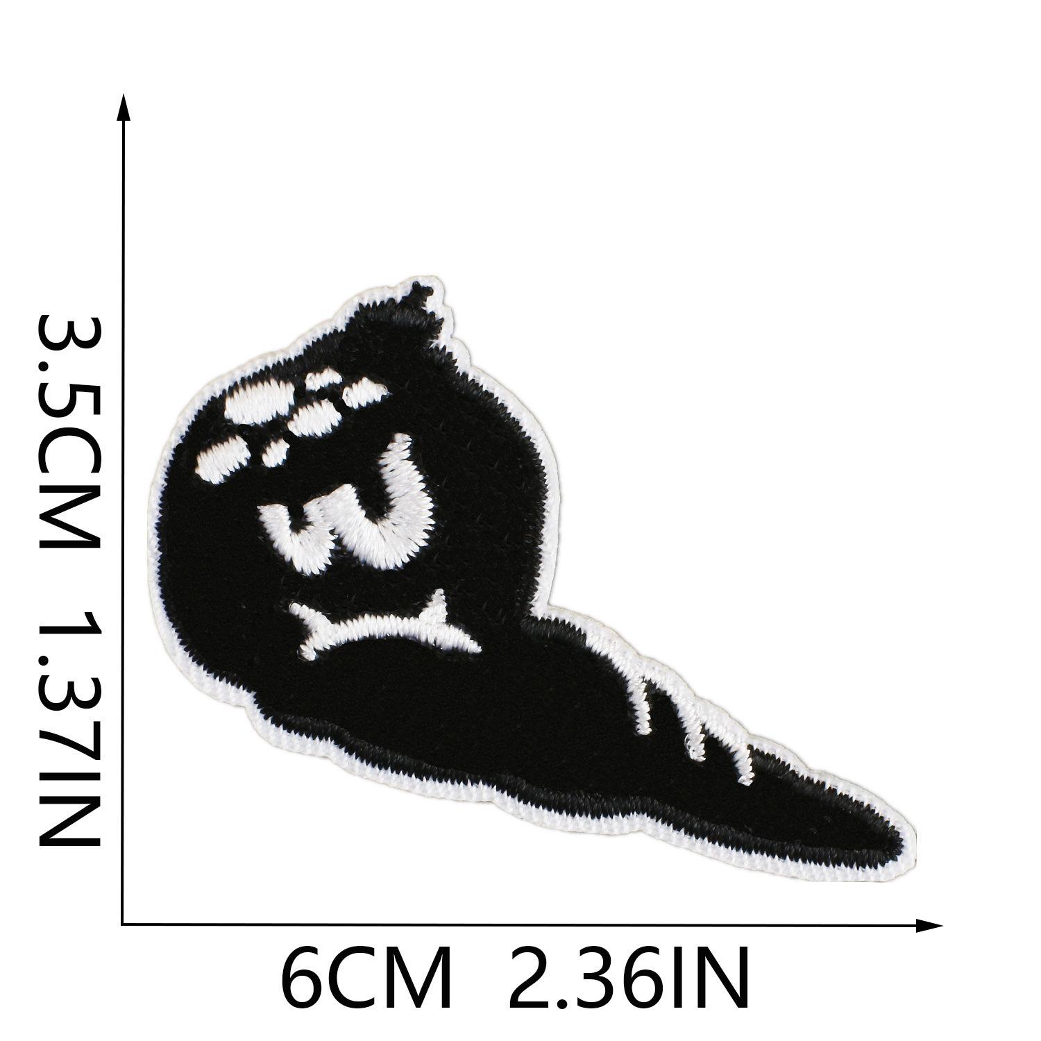 Детская вышитая тканевая наклейка Мультяшный монстр Декоративная нашивка на одежду Сумку Вышитая нашивка-наклейка Монстр Компьютерная вышитая наклейка no. 11_3 pieces