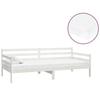 Maison Exclusive - Lit de repos avec matelas 90x200 cm Blanc Bois de pin massif