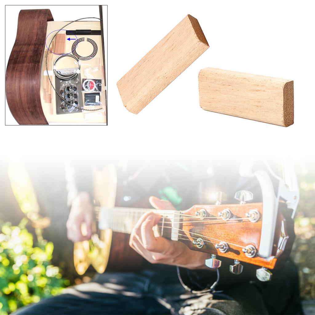DIY Polished Guitar Making Part Tool Professional Luthier Tools Mahogany Acoustic Guitar Making Brace Wood Support Block