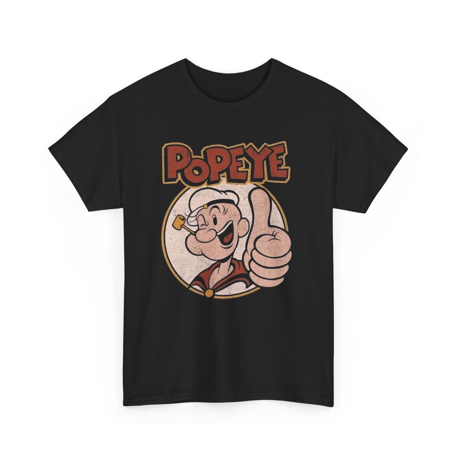 26 Popeye Tee Shirt Vintage Sailor Man Graphic Top Cartoon Character T-Shirt Unisex T-Shirt M