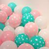 Children's Day Polka Dot First Birthday Decoration: Smiley Face 4D Round Balloon Set with Colorful Balloons