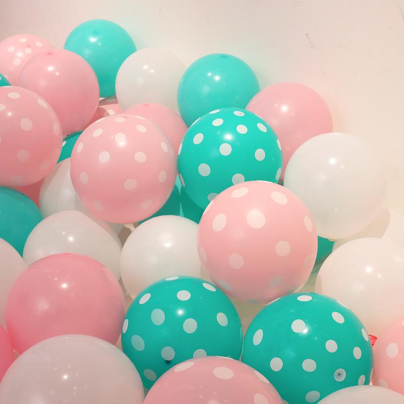 Children's Day Polka Dot First Birthday Decoration: Smiley Face 4D Round Balloon Set with Colorful Balloons