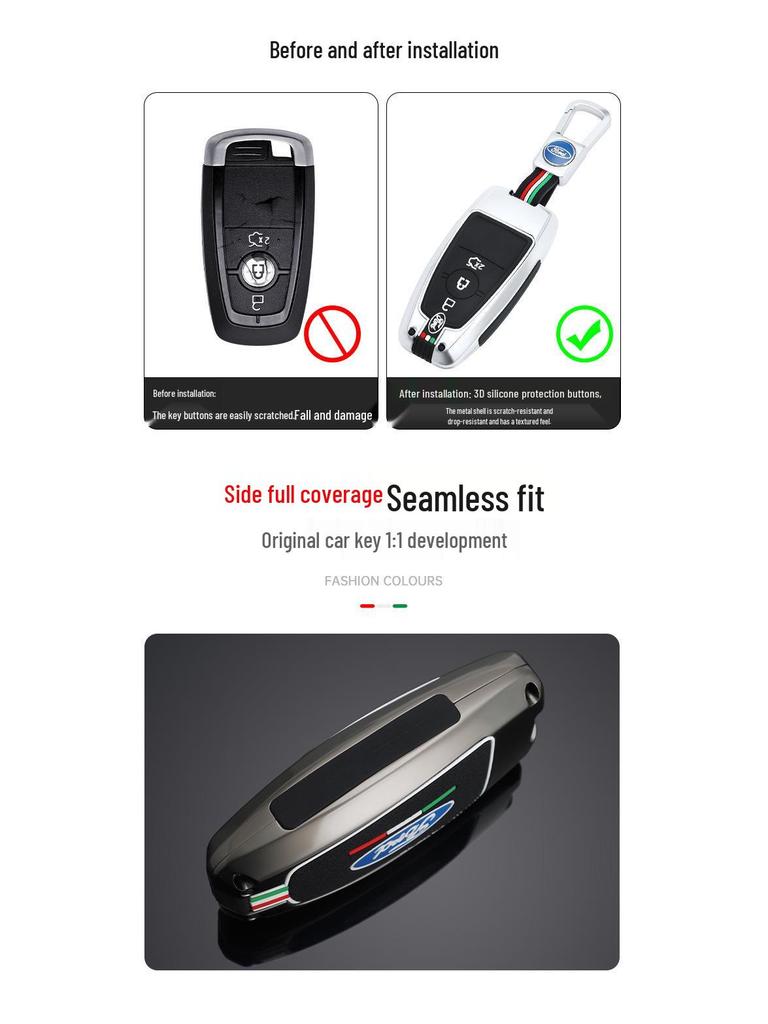 20 Ford Key Covers for Mustang, Escort, Explorer, Everest, Escape, Edge