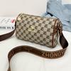 Versatile Retro Plaid Small Square Bag with Wide Shoulder Strap 2025