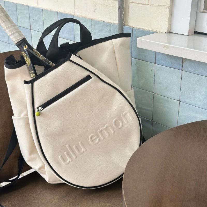 Lulu Canvas Tennis Racket Backpack 19L Sports Tote 19L чёрный/белый