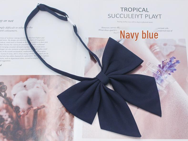 Matte Red Feather Bow Tie Brooch for Women - Plus Size Korean Academy Style