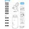 Skater Stainless Steel Direct Bottle with Handle 1000ml Water Bottle Mug Bottle Miffy STD10H-A