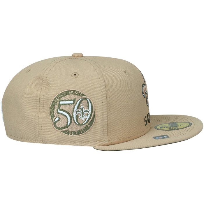 New Era 59Fifty Fitted Cap ANNIVERSARY NFL Teams Beige Rifle