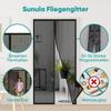 70/90*200cm Mosquito-proof Door Curtain, No-drill Magnetic Partition Curtain, Bedroom and Home Screen Door with Magnetic Closure