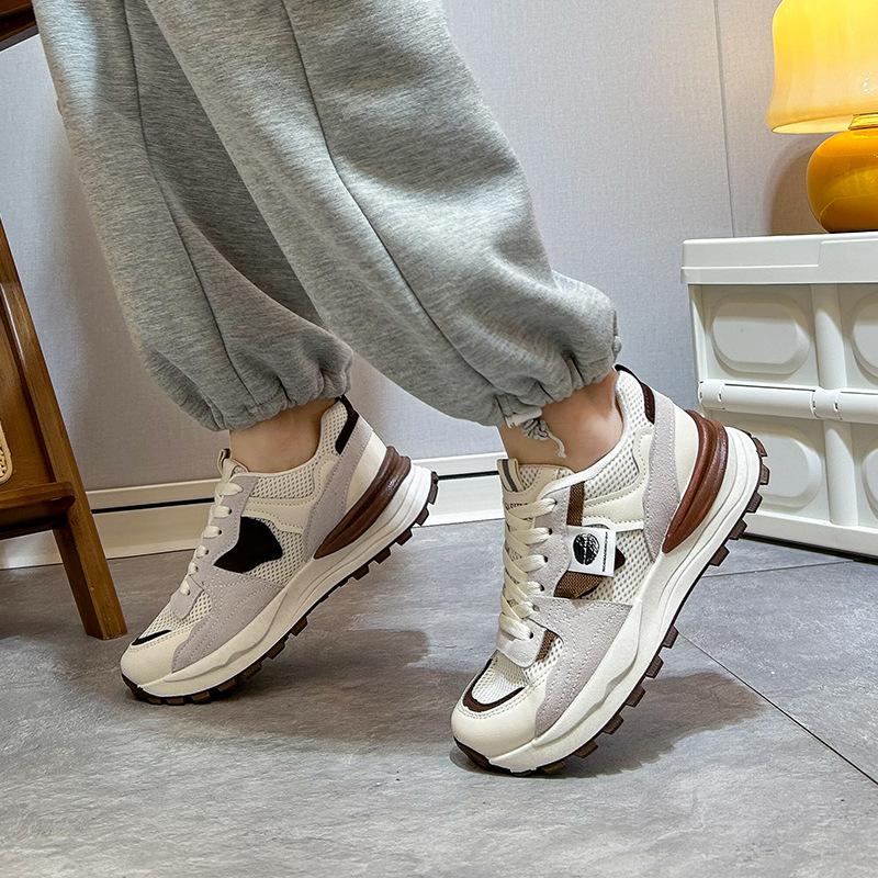 23 wiosna nowe buty tatusia z grubą podeszwą damskie oddychające buty Forrest Gump koreański styl buty z okrągłym czubkiem obuwie studenckie buty sportowe