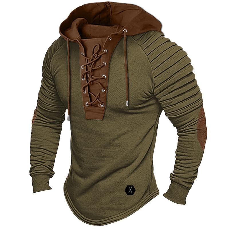 

Muscle Men s Clothing. Solid Color Hoodie. New Style Men s T-shirt Top. Pleated Hood. Street Style Long-sleeved T-shirt 3XL
