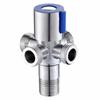 For Toilet Basin Water Heater G1/2 Stainless Steel Angle Valve Thread Triangle Valve Hot and Cold Water Valve Bathroom Connector