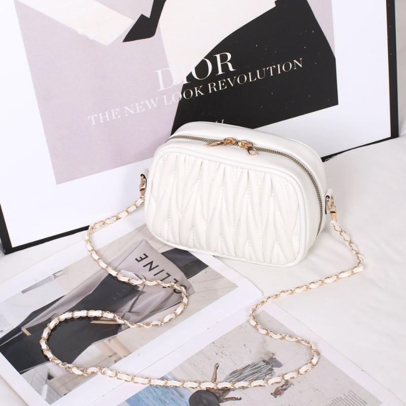 Bestickter Faden kleine Tasche Damen Sommer neue Mode Muscheltasche lässig schlicht Damen Diamantkette Umhängetasche