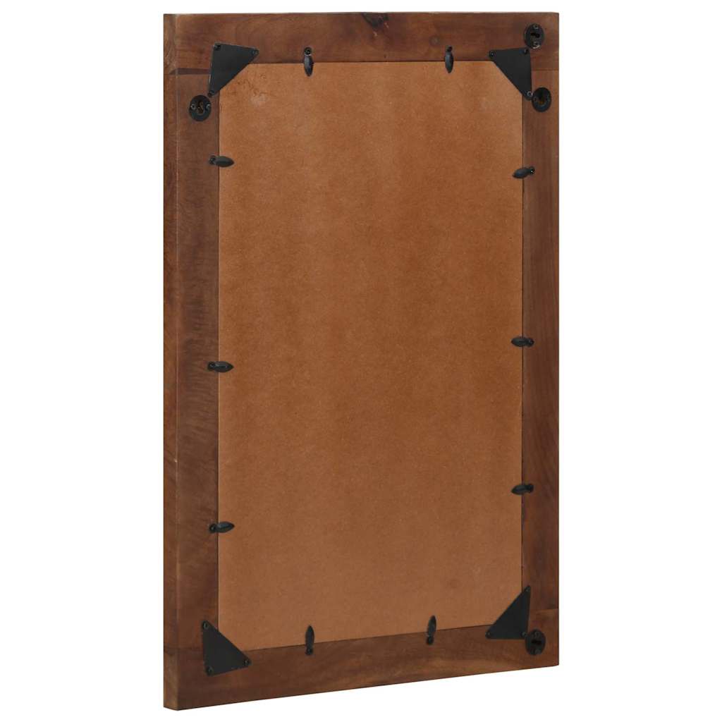 Bathroom Mirror with Honey Brown Mirror Frame 70 x 50 x 2.5 cm