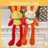 Rabbit Plush Eyecatching Keychain In Festive Colors Ideal For New Year Celebrations