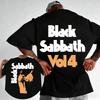 Black Sabbath Ozzy Osbourne Vol 4 T-shirts Graphiques pour Hommes Femmes Metal Lourd Groupe de Rock T-shirts Homme Vintage Oversize