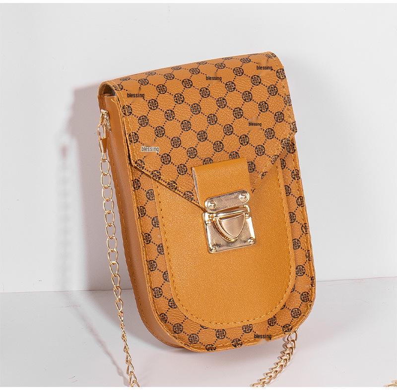 2022 Polka Dot Floral Phone Crossbody Bag - Women's Fashion Chain Bag