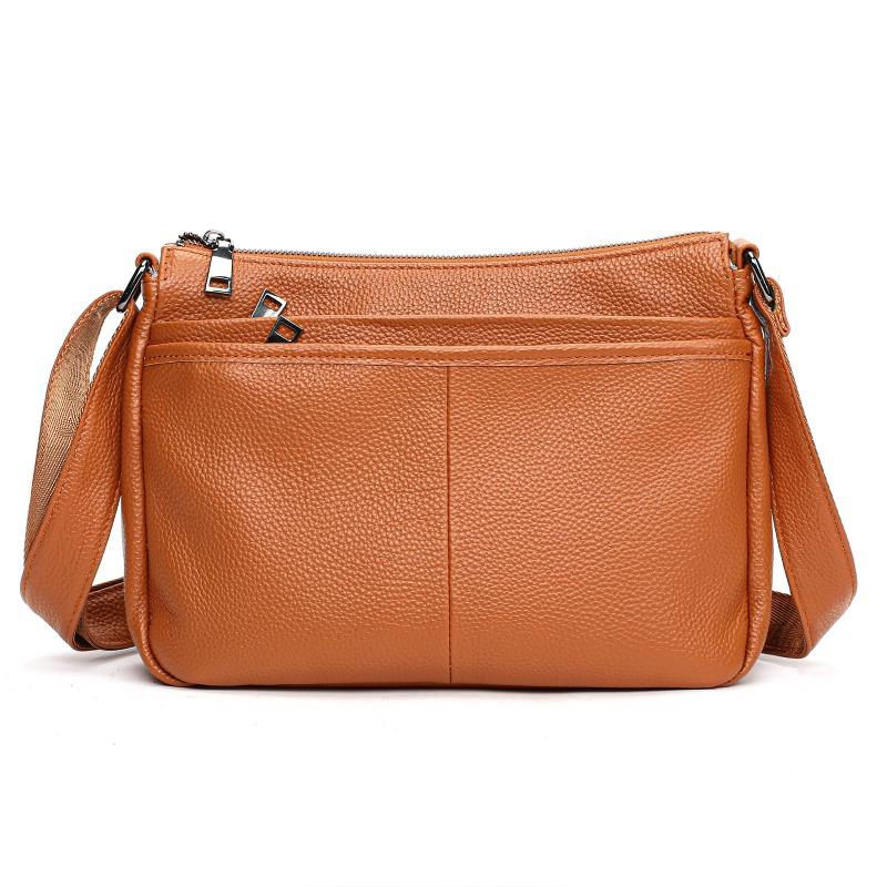 Geantă de damă din piele naturală, cu un umăr, pentru navetă, geantă crossbody mică