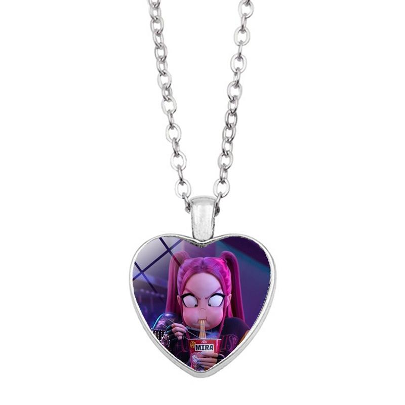 Witch Hunters Heart Cartoon Anime Peripheral Fashion Pendant Necklace
