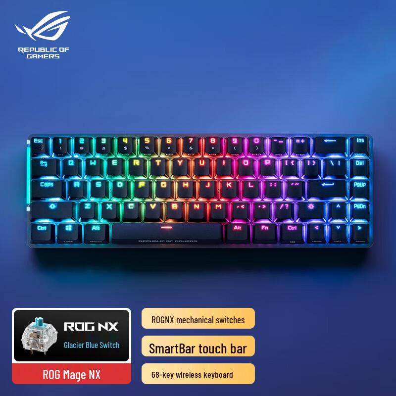 ASUS ROG Mage NX 68-Key Dual-Mode Mechanical Gaming Keyboard