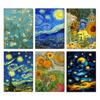 New Creative Van Gogh Oil Painting Passport Cover Women Men Travel Accessories The Starry Night Design Protected Passport Holder