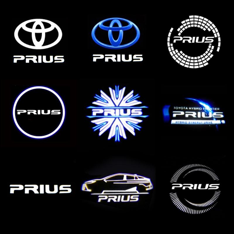 For Toyota ZVW40 2PCS for Toyota Prius 30/40/50 Series 2005-2019, LED door welcome light, projector light, ground light, door warning light, deco