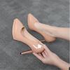 Fashion Sexy Thin Heeled Pumps for Women Platform Patent Leather Concise Super High Wedding Party Shoes 12CM 10CM Heel Height