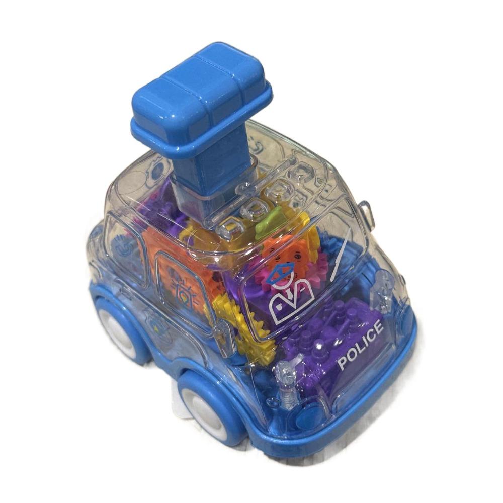 

Flashing Electric Car Toys Press Gear Children Inertial Car Car Pull Back Boy Kids Toddlers синий