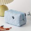 Ladies' Bow Makeup Bag for Bowknot Travel Cosmetic Bags Large Capacity Handheld Makeup Toiletry Storage Bag