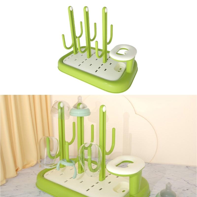 Space Saving Baby Bottle Organizer With Rapid Drying Design And Plastic Construction Hygienic Feeding Accessories