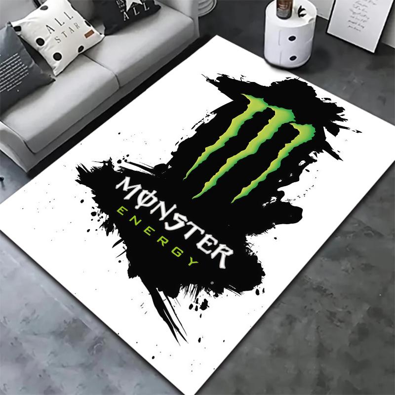 Monster Energy Carpet Rug for Living Room Bedroom Home Sofa Decoration,Kids play Nonslip Floor Mat