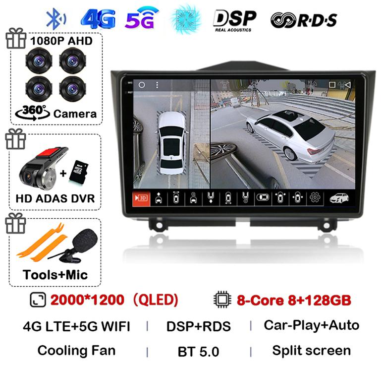 Android 14 Carplay Auto Car Radio For LADA BA3 Granta Cross 2018 2019 GPS Navigation Multimedia Video Player Stereo 2 Din DVD 4G