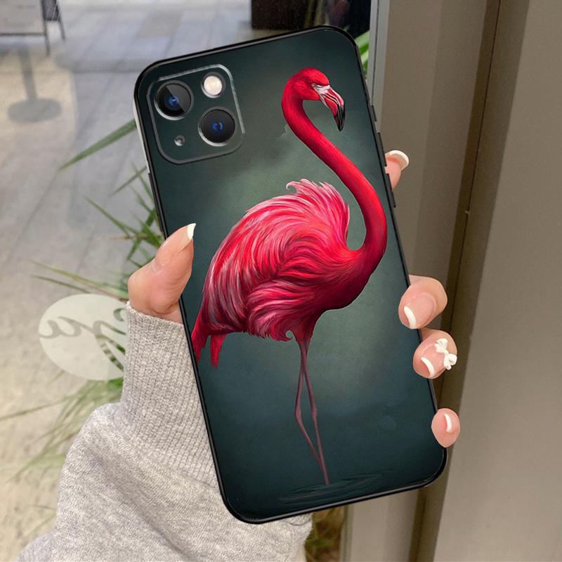 Flamingo Bird Case For iPhone 17 Pro Max 16 15 13 12 11 14 Pro Max Plus 13 12 Mini 16e 17 Air Back Cover