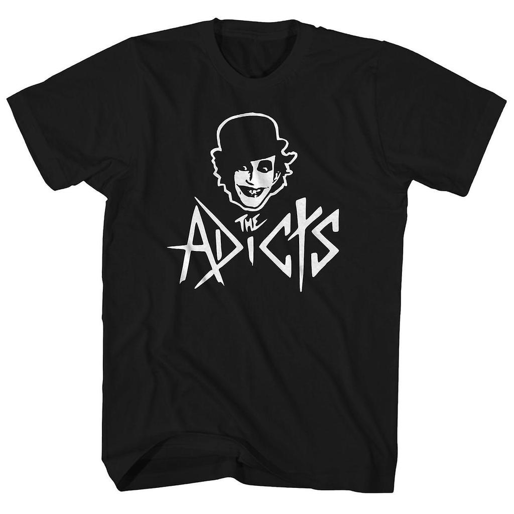 Officially licensed The Adicts Monkey Unisexs Black T Shirt The Adicts Classic Tee