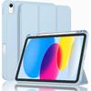 Case for iPad A16 11th A19 12th Generation Case  10th Air6/7/8th Mini 1/2/3/4/5/6/7  iPad Pro 11"12.9" PU Tri-folding with Pencil Holder Smart Cover