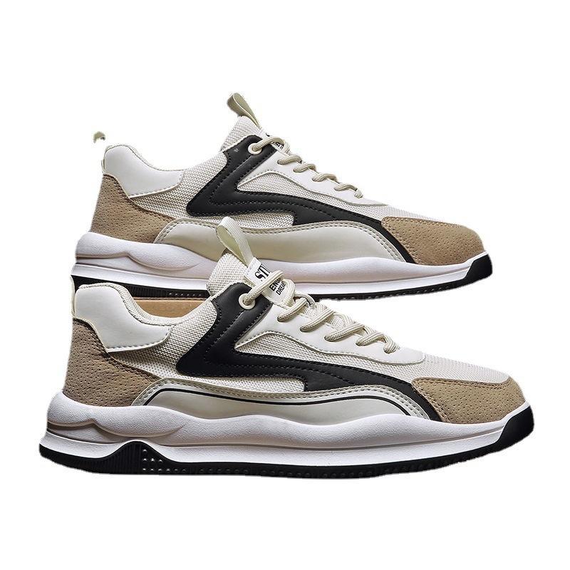 Neue Herrenschuhe Mesh Atmungsaktiv und Bequem Herren Sportschuhe Koreanischer Stil Kombiniert mit Freizeitschuhen