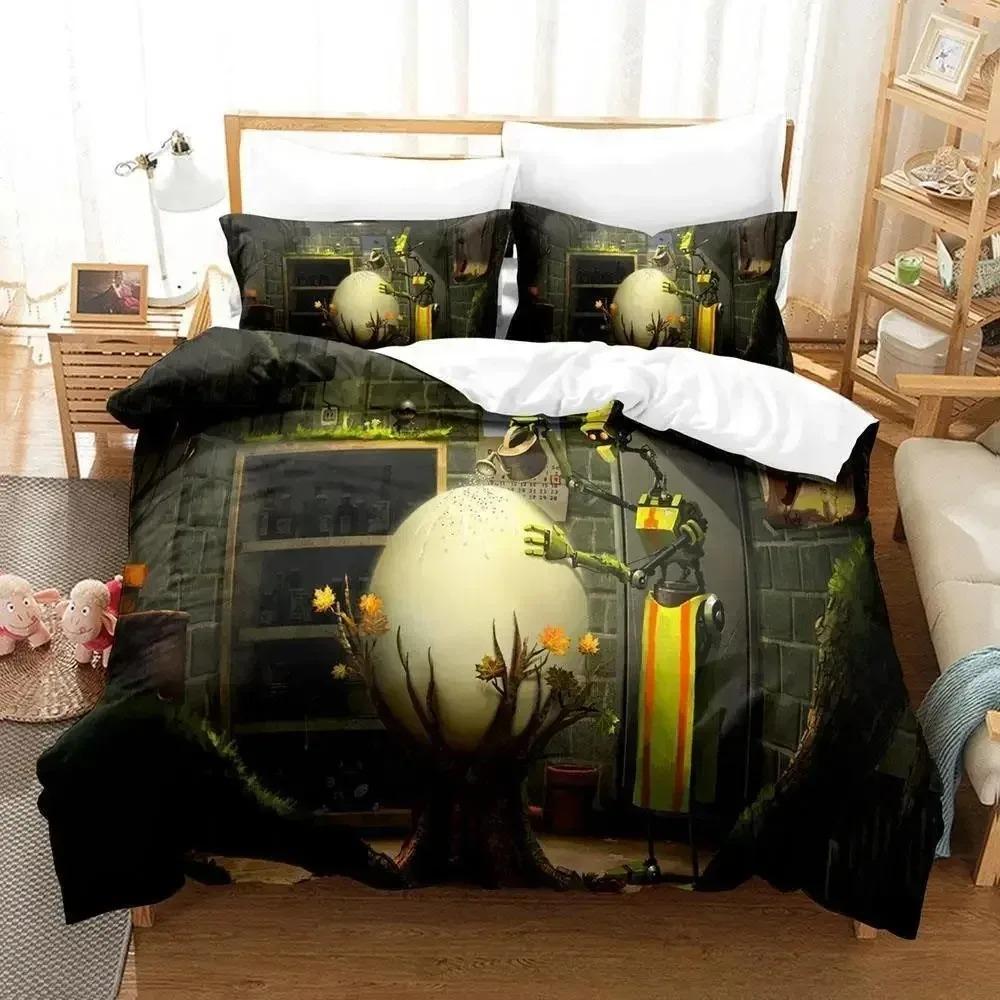 New Anime Robot Bedding Set Single Twin Full Queen King Size Bed Set Adult Boys Bedroom Duvet Cover Sets 3D Print Bed Sheet Set