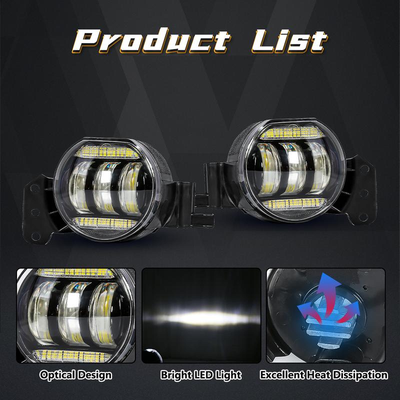 Car Lights Fog Lamp Assembly For BMW E46 E60 E61 2003 2004 2005 2006 2007 2008 LED Angel Eyes Halogen Front Bumper Headlight 12V