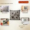 2D Floral 3D Embossed Pattern Pillow Covers Pattern Cushion Cover Suitable For Sofa Bedroom Car Pillow Cover