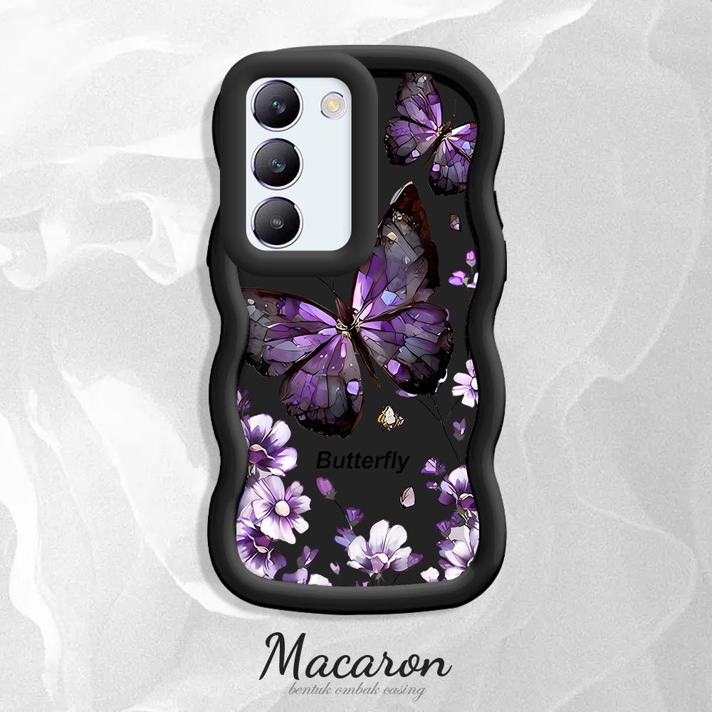 Malowany wzór Duża fala Krawędź Miękki silikonowy materiał Macaron Etui na telefon Odporne na wstrząsy Ochronna gumowa obudowa do OnePlus Vivo Motorola Moto