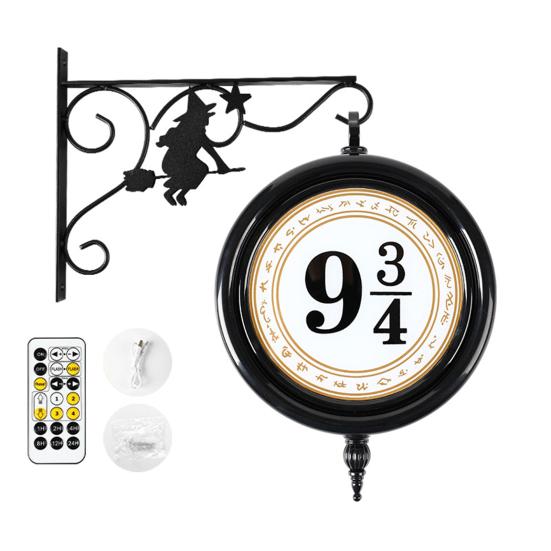 Wall Hanging 9 ? Night Light Adjustable Light Color Remote Control LED Lamp Wall-Mounted Bracket Night Lamp American Movies Fans Gift for 20th