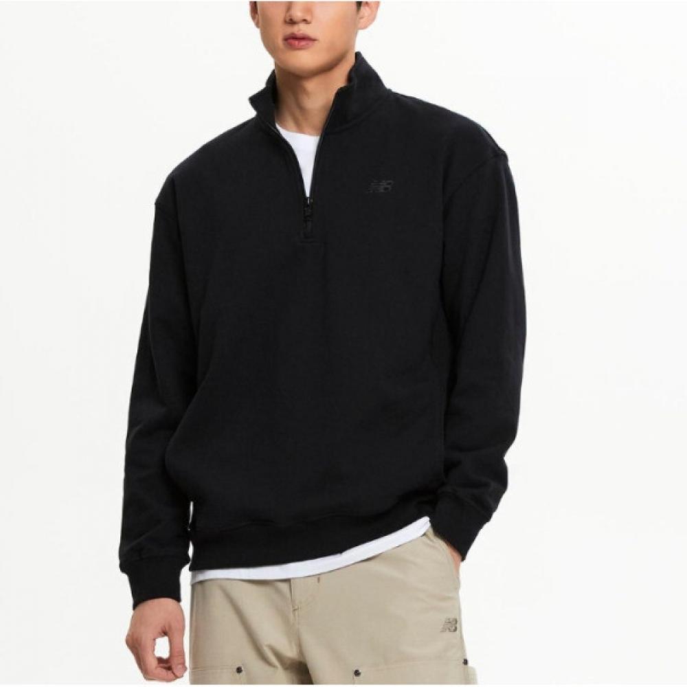 New Balance Premium Logo Half Zip Up Semi Over Fit B1 Nbncf12211 15