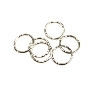 Round Split Rings 12 Mm Silvery 60 Pieces