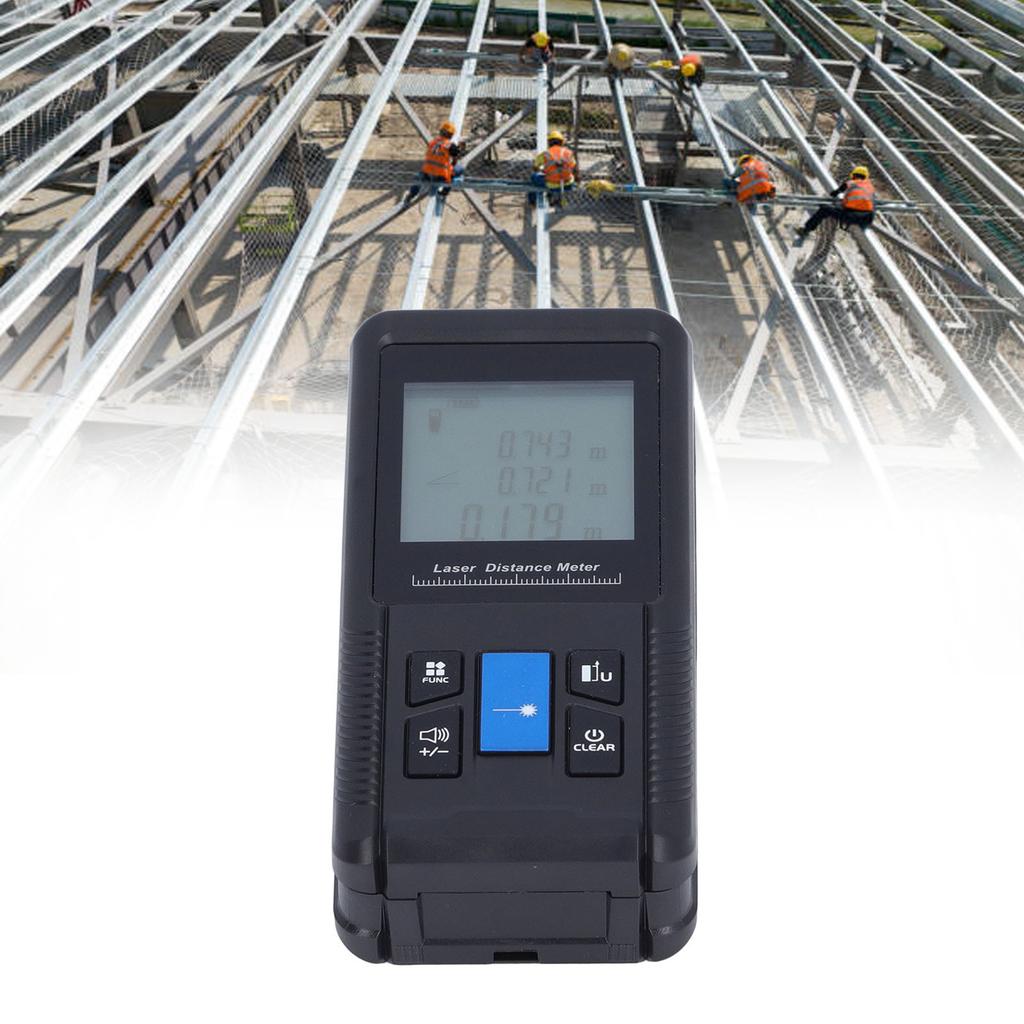 Distance Measure Large Backlit Display Meter 70M Portable Handle Range Finder Measurement Tool Devic