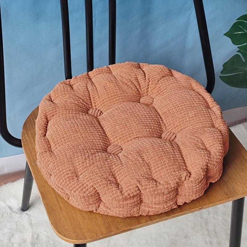 Cuscino per Sedia in Velluto a Coste con Chicchi di Mais 3D Fatto a Mano – Cuscino per Seduta Tatami Spesso
